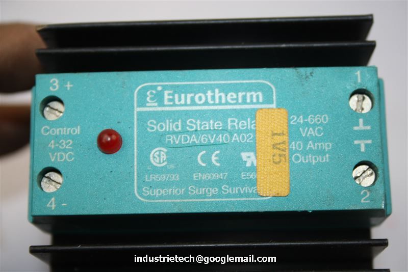 Eurotherm RVDA-6V25/A02 Solid State Relay 25Amp new!!